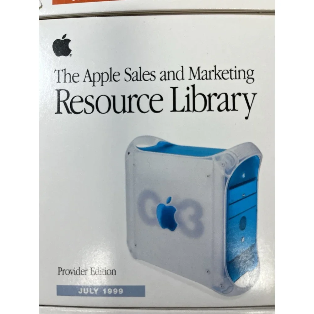 Rare Vintage Apple Computer  Sales and Marketing Resource Library Lot Of 7 '98-9